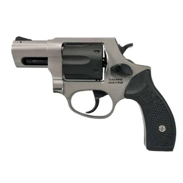 Taurus 2-85625-BG10 38SPL 2" 6RD SS/BK G10 Black Grip Revolver - View 2