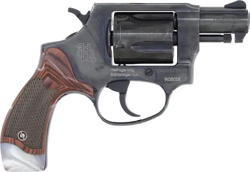 Heritage HR38B2RWP .38 Special 2 In Blued 5-Rounds White Pearl Grips - View 2