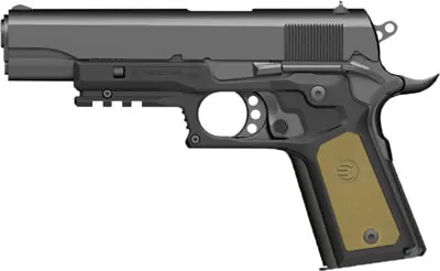 Recover Tactical CC3P0102 1911 Frame Grip Black Polymer - View 2