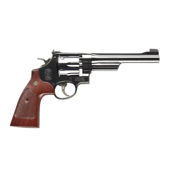 Smith & Wesson 150341 Model 27 Classic Revolver, 357 Mag or 38 S&W Spl +P, Blued Carbon Steel, 6.50" Barrel, 6rd Cylinder & N-Frame, Checkered Square Butt Walnut Grip - View 2
