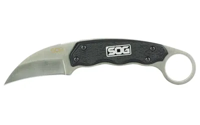 SOG SOG-GB1001-C Gambit 2.58" Sheepsfoot Blade Black Handle with Sheath - View 2
