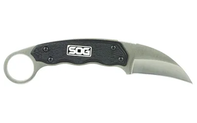 SOG SOG-GB1001-C Gambit 2.58" Sheepsfoot Blade Black Handle with Sheath - View 3