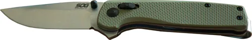 SOG Terminus XR Olive Drab G10 2.95" D2 Steel Plain Edge Folding Knife - View 2