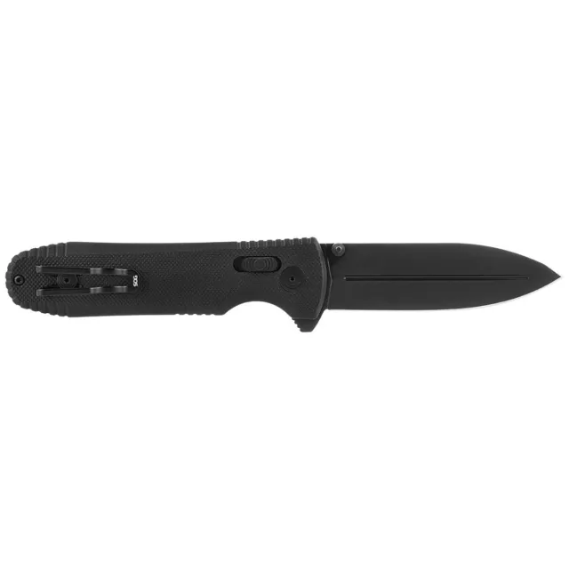 SOG Pentagon XR 3.6 In Spear Point Blade G10 Black TiNi - View 2