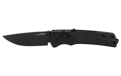 SOG Flash AT Blackout EDC Knife 3.45" Cryo D2 Plain Blade, GRN Handle, AT-XR Lock - View 2