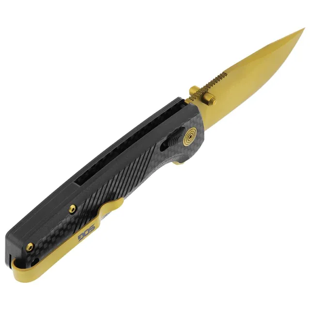 SOG TM1033-BX Terminus XR LTE Gold 2.95" CPM-S35VN Carbon Fiber Knife - View 2