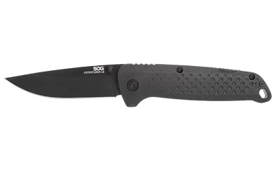 SOG SOG-13-11-01-43 Adventurer LB 3.5" Drop Point Blade Blackout - View 2