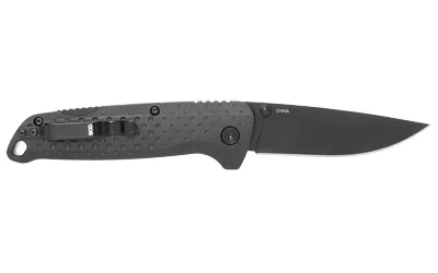SOG SOG-13-11-01-43 Adventurer LB 3.5" Drop Point Blade Blackout - View 3