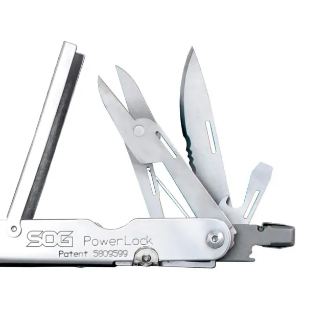 SOG PowerLock SOG-S60N-CP 420 Stainless Steel Multi-Tool with Sheath - View 2