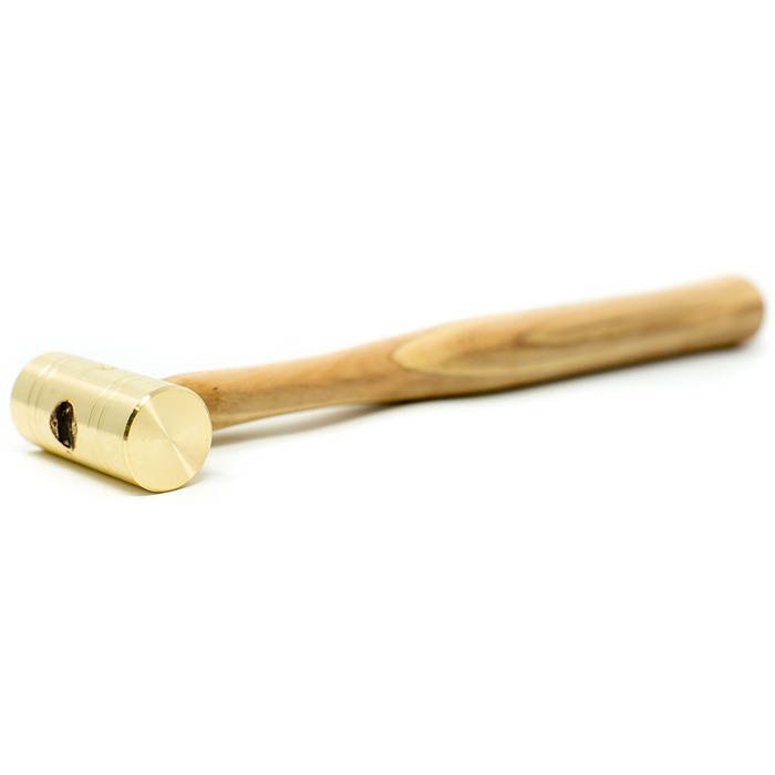 Grace USA GRBH8 8 oz Brass Hammer with Hickory Handle - View 4