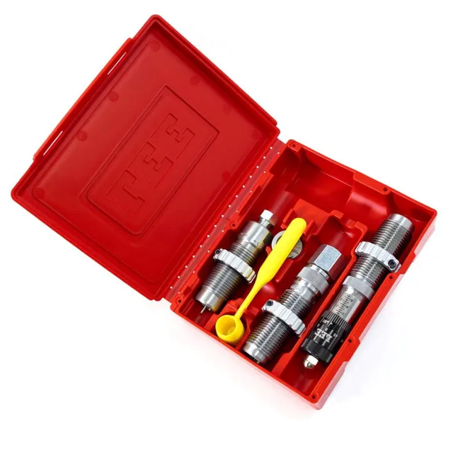Lee Precision 90563 Pacesetter 3-Die Set for 375 Win Rifle Reloading - View 2