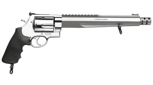 Smith & Wesson M460XVR 460 S&W Magnum Hogue Rubber Grip Stainless Steel 5 - View 2