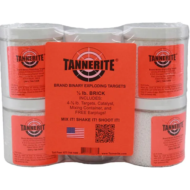 Tannerite Exploding Targets 1/2BR Model 1/2 lb Pack of 4 651 0.50 LB - View 2