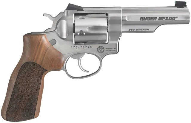 Ruger GP100 Match Champion 357 Mag 4.20 in Satin Stainless 6rd Revolver - View 2