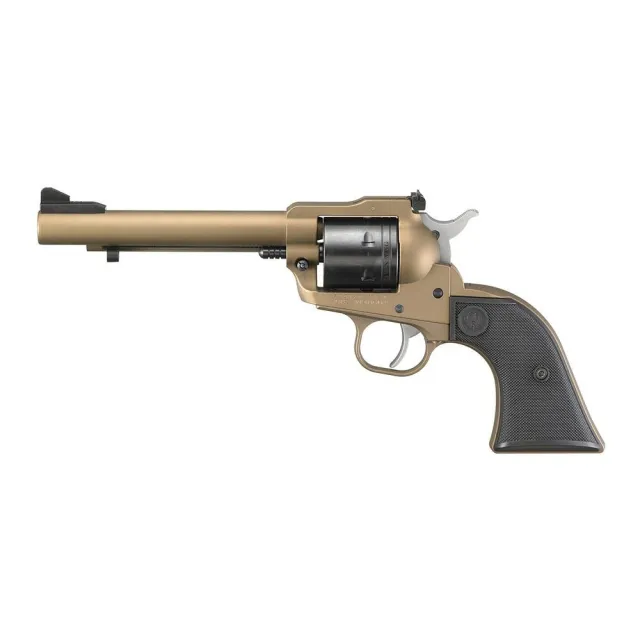 Ruger 2034 Super Wrangler Revolver, 22 LR/22 WMR, 6-Round, 5.50" Bronze Cerakote Barrel, Adjustable Sights, Checkered Synthetic Grip - View 2