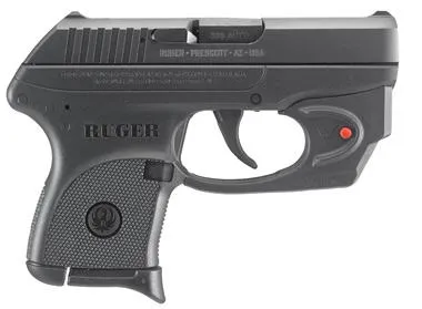 Ruger LCP 380 ACP 2.75" 6+1 Viridian Red Laser Black Oxide Steel Slide - View 2