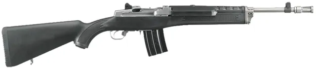 Ruger 5819 Mini-14 Tactical Rifle, 223 Rem/5.56 NATO, 16.12" Barrel, 20-Round, Black Synthetic Stock, Matte Stainless Steel Finish - View 2
