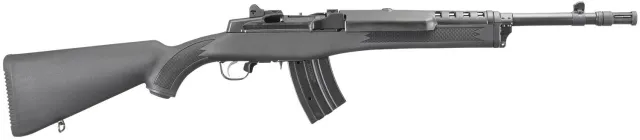 Ruger 5854 Mini Thirty 7.62x39mm Rifle: Black Synthetic Stock, Blued Alloy Steel, Adjustable Sights, 16.12" Barrel, 36.75" Overall, 20-Round Capacity, 6.75 lbs - View 2