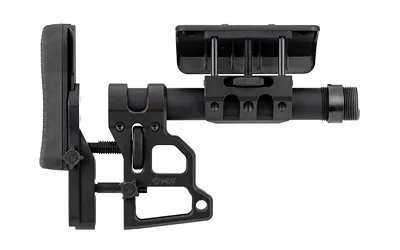 MDT Skeleton Carbine Stock SCS Black Aluminum Adj Cheekrest Buttpad - View 2