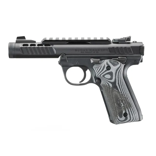 Ruger 43959 Mark IV 22/45 Lite 22 LR 4.4" Black Anodized Semi-Auto Pistol - View 2