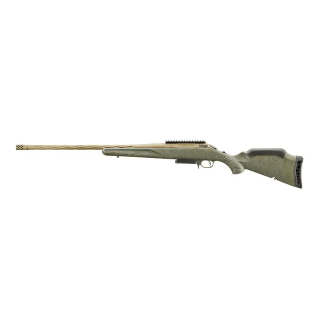 Ruger Gen II American 308 Win 22" Spiral Fluted Barrel Green Splatter Stock - View 2