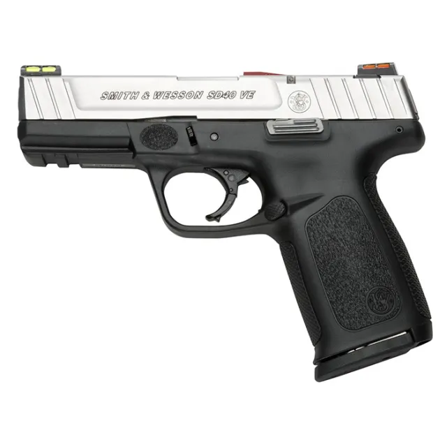 Smith & Wesson 11908 SD VE 40 S&W Caliber 4" Barrel 10+1 Capacity Matte Black Finish Picatinny Rail Frame Stainless Steel Slide Textured Polymer Grip HiViz Sights - View 2