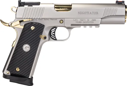 EAA 390399 MC1911 Negotiator 38 Super 5" Titanium Nitrate Semi-Auto Pistol - View 2
