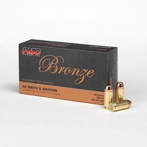 PMC Bronze 40 S&W Handgun Ammunition 180 Gr FMJ 98 - View 2