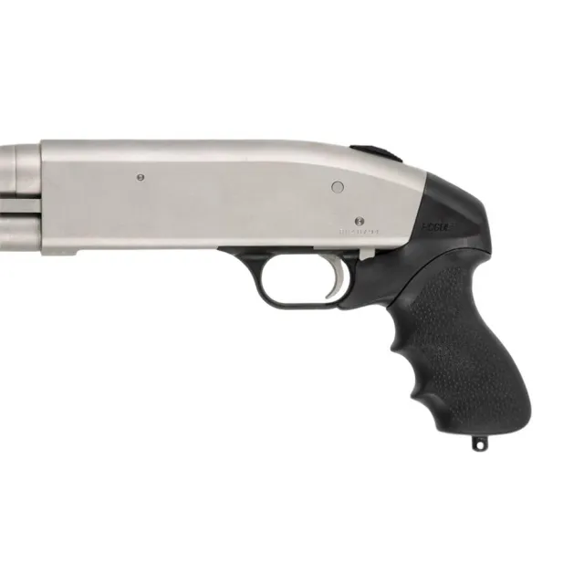 Hogue 05014 OverMolded Tamer Black Rubber Pistol Grip Mossberg 500 - View 2