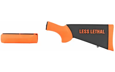 Hogue 08742 12GA 16.5In OverMolded Stock & Forend Orange Less-Lethal - View 2