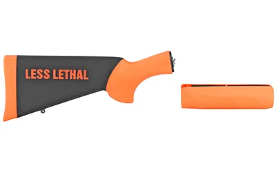 Hogue 08742 12GA 16.5In OverMolded Stock & Forend Orange Less-Lethal - View 3