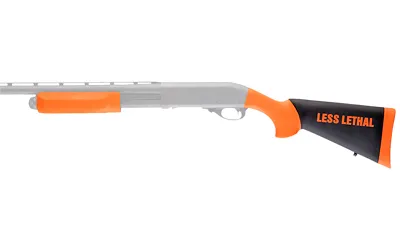 Hogue 08742 12GA 16.5In OverMolded Stock & Forend Orange Less-Lethal - View 4