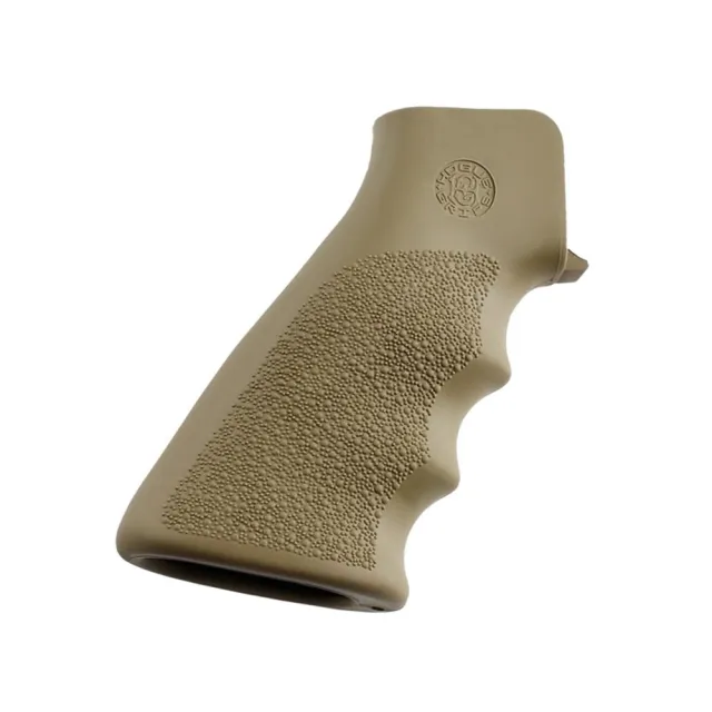 Hogue OverMolded Grip Fits AR-15/M16 Rubber Finger Grooves FDE - View 2