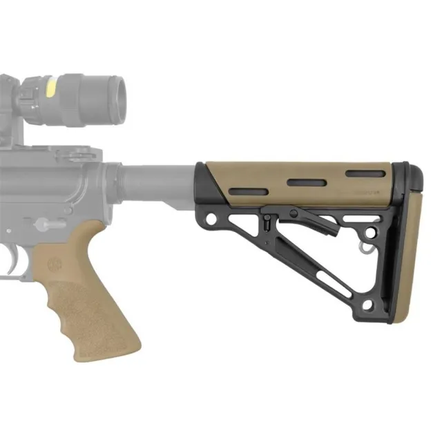 Hogue 15356 AR-15/M16 Grip & Collapsible Buttstock Kit FDE - View 2