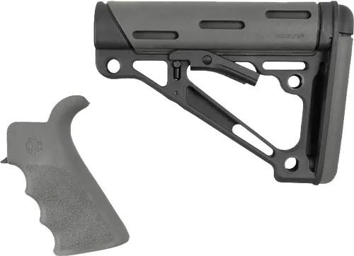 Hogue OverMolded AR-15 Kit Grey w- Grip and Buttstock - View 2