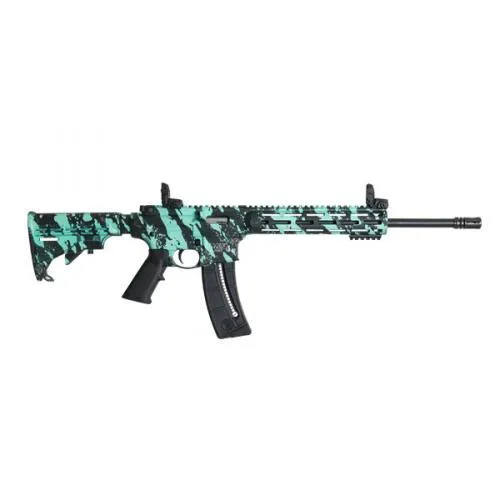 Smith & Wesson M&P15-22 Sport 22 LR 16.5 in Barrel Robin Egg Blue Platinum - View 2