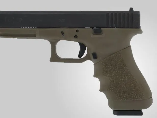 Hogue 17001 HandAll Grip Sleeve OD Green Textured Ambidextrous - View 2