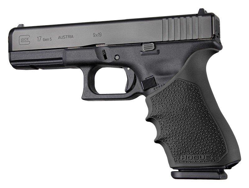 Hogue 17020 HandALL Beavertail Grip Sleeve Fits Glock 17 Gen1/2/5 Black - View 2