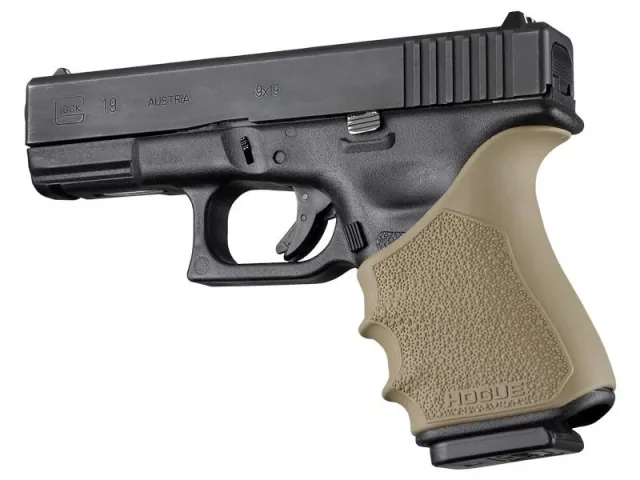 Hogue 17043 HandAll Beavertail Grip Sleeve Dark Earth Fits Glock Gen3-4 - View 2