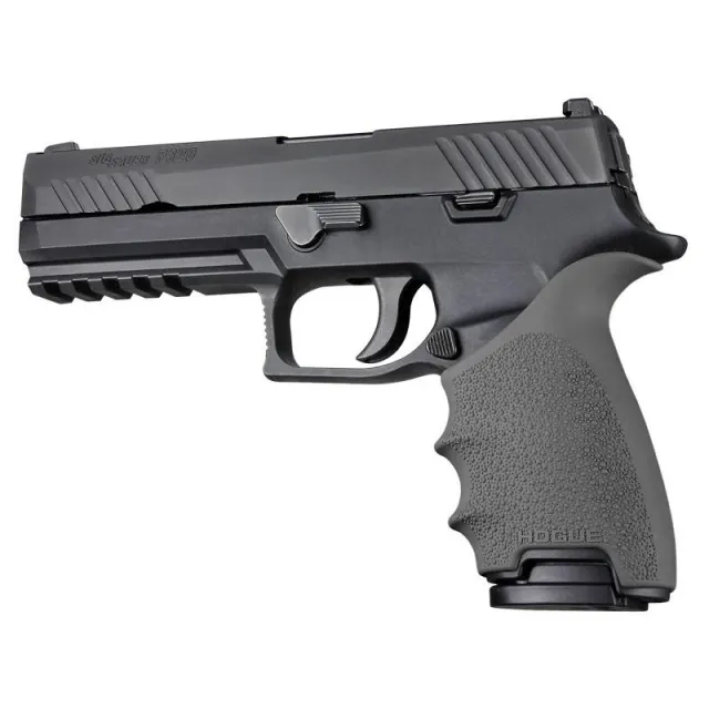 Hogue 17602 Grip Sleeve Handall Beavertail Slate Gray Rubber Fits SIG Sauer - View 2