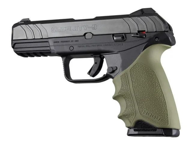 Hogue HandAll Beavertail Grip Sleeve for Ruger Security 9 OD Green - View 2