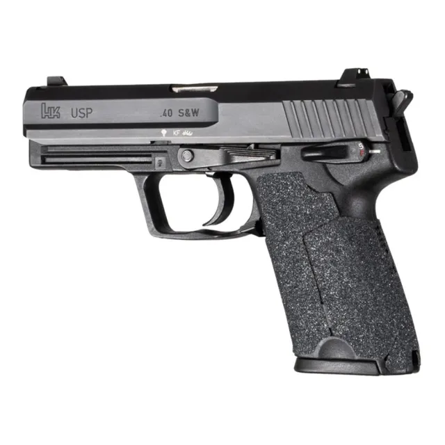 Hogue 17909 Wrapter Black Adhesive Grit Fits H&K USP - View 2