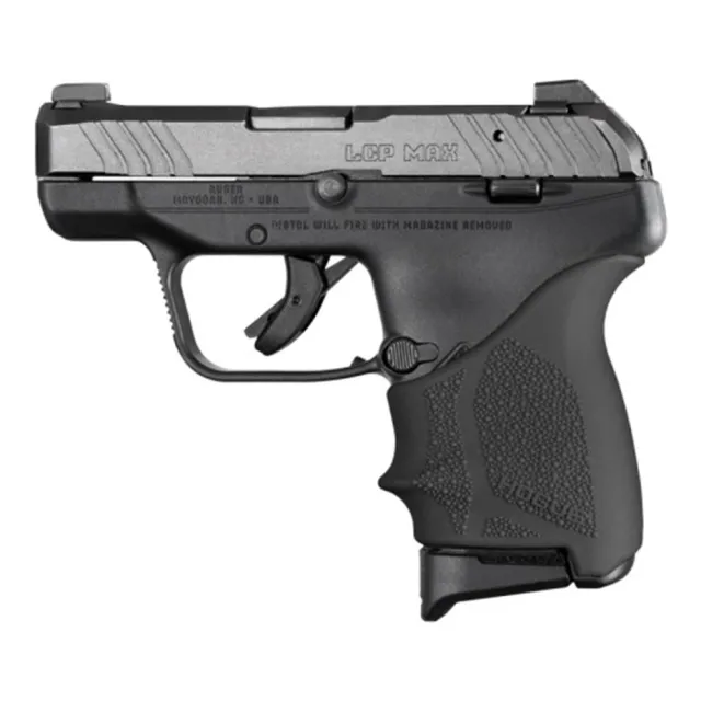 Hogue HandAll Beavertail Grip Sleeve Ruger LCP Max Black 18130 - View 2