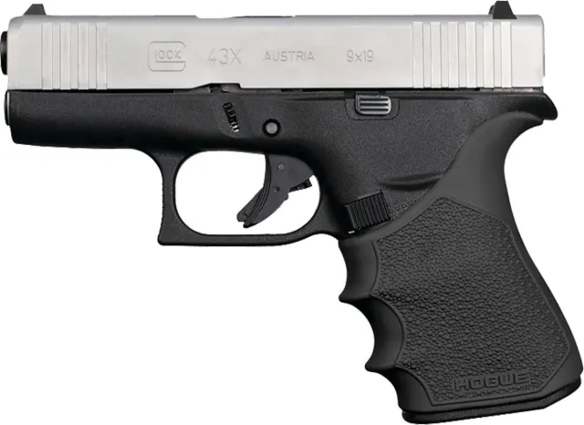 Hogue 18210 HandAll Beavertail Grip Sleeve Cobblestone Glock 43X/48 Black - View 2