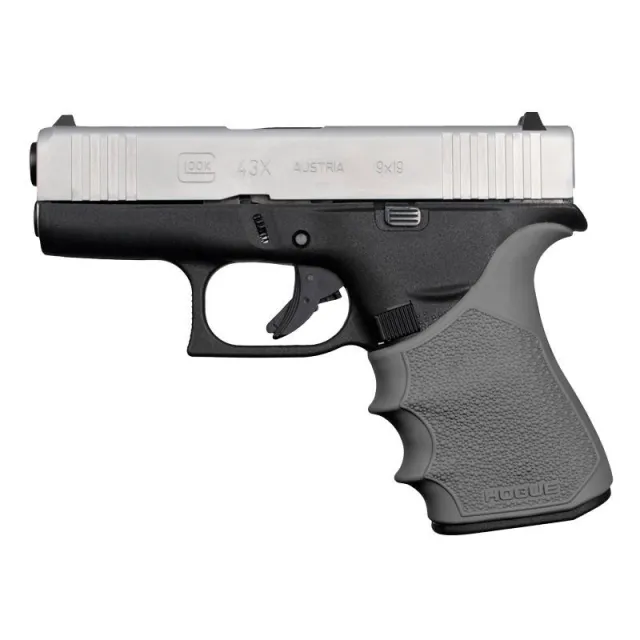 Hogue HandAll Beavertail Handgun Grip Sleeve for Glock 43X/48 Slate Grey - View 2