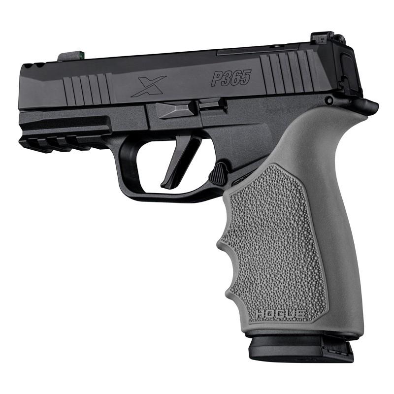 Hogue HandAll Beavertail Grip Sleeve Sig Sauer P365 XMacro Slate Grey - View 2