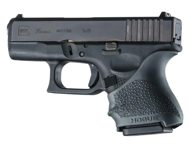 Hogue 18600 HandAll Beavertail Grip Sleeve Glock 26/27 Black - View 2