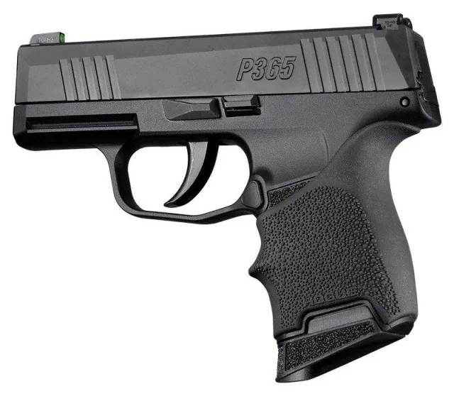 Hogue 18700 HandAll Beavertail Grip Sleeve Black Slip-On Fits P365 - View 2