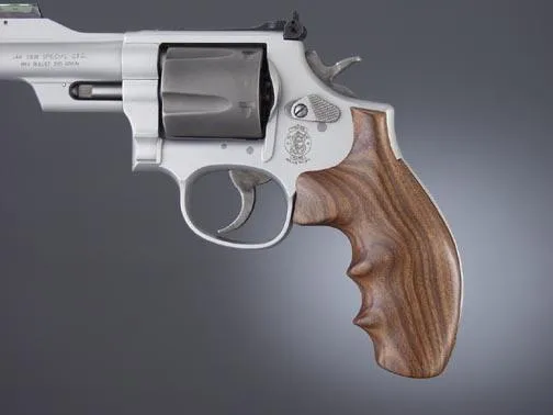 Hogue 19300 Pau Ferro Hardwood Grip for S&W K/L Frame Round Butt - View 2