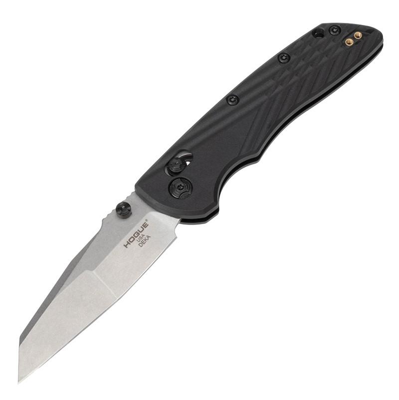 Hogue 24369 Deka 3.25" Black Polymer Wharncliffe Blade ABLE Lock Folder - View 2